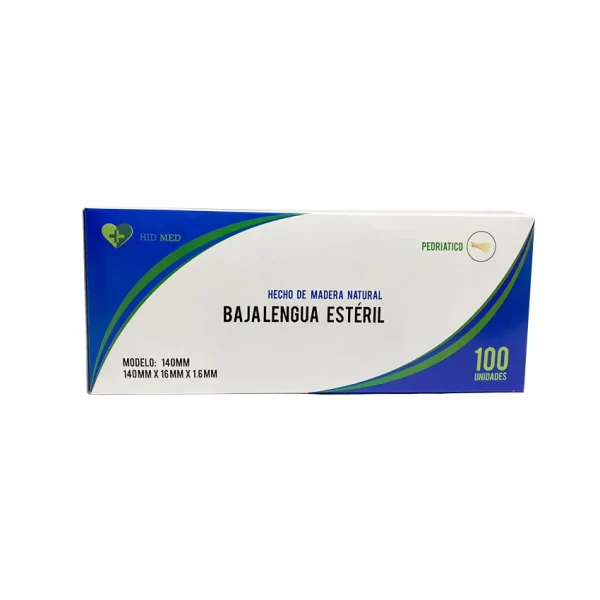 Bajalengua estéril caja x 100 unidades